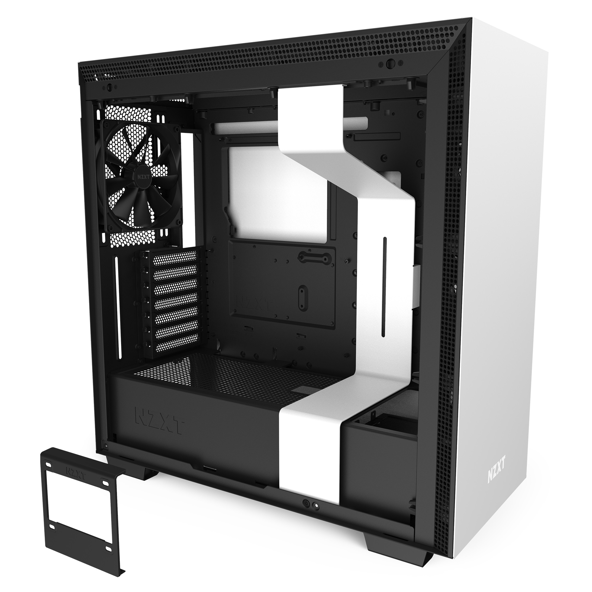 H710-whiteBlack-no system-no glass side-SSD tray