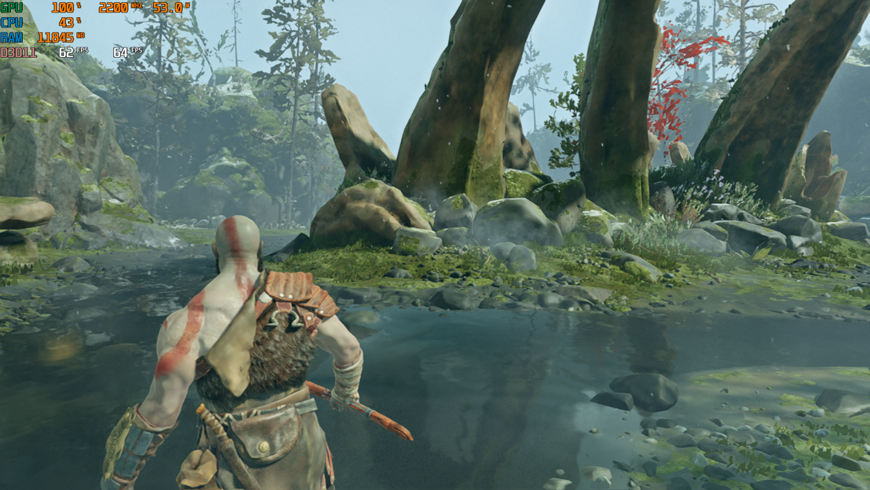 战神4FHD低画质+FSR画质